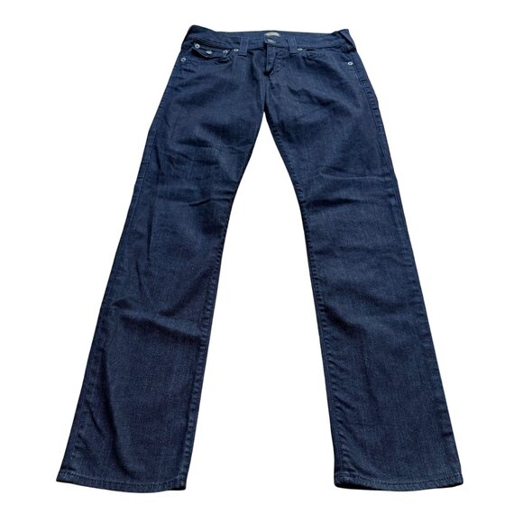 True Religion Men's 31 X 34 Geno Relaxed Slim Fit Dark Wash Denim Jeans - Picture 1 of 16